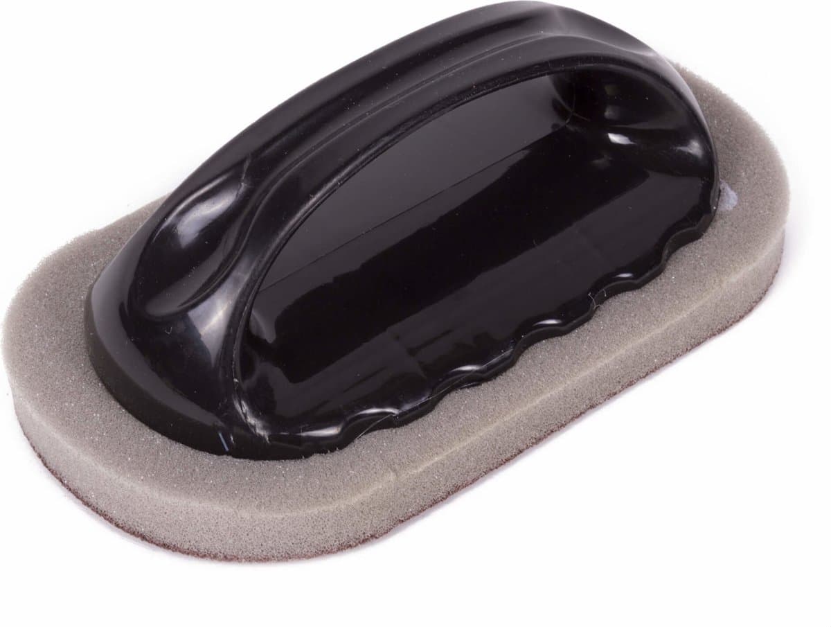 Benson Schuurspons met handvat - grof - 14 x 8 x 4.5 cm - zwart