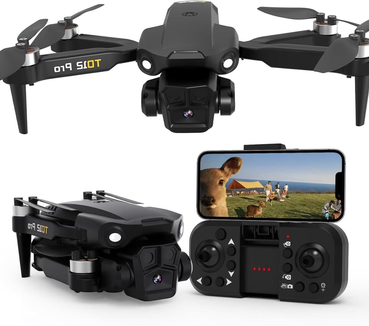Minidrone met Camera - Opvouwbare Drone RC-quadcopter - Fotograferen vanuit de lucht - Borstelloze Motor