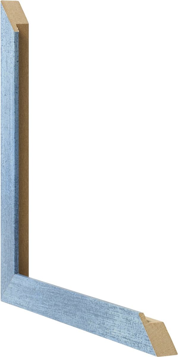 Fotolijst 50x75 cm - MDF - Helder Blauw Geveegd - Benno