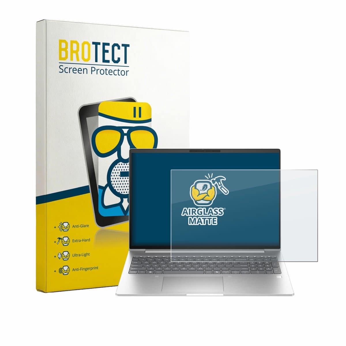 BROTECT - Screenprotector voor HP EliteBook 6 G2i 16" - Folie Beschermfolie Beschermglas matte