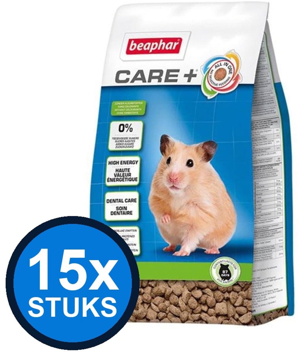 15x Beaphar - Care+ hamster 700gr - Knaagdierenvoer - 700 g