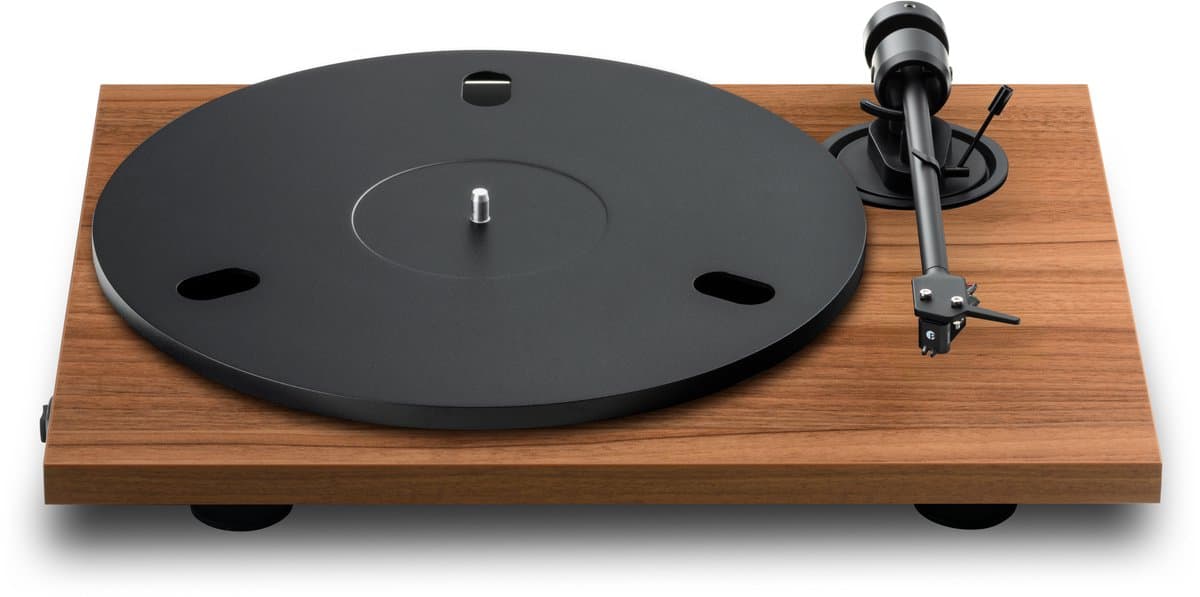 Pro-Ject E1.2 Phono – Platenspeler met Ingebouwde Voorversterker – Inclusief Pick it MM E Element – Plug & Play – Walnoot