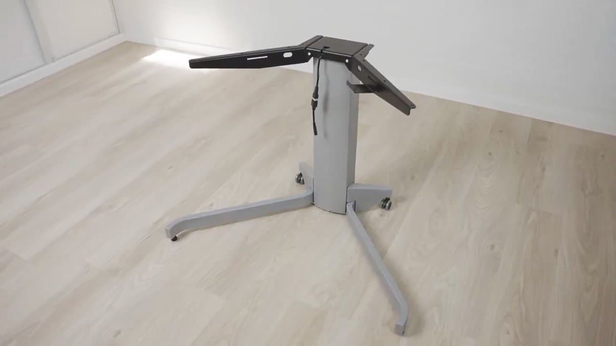 Worktrainer Conset 501-19 Elektrisch Zit-Sta Bureau 66-118 cm - Zwart