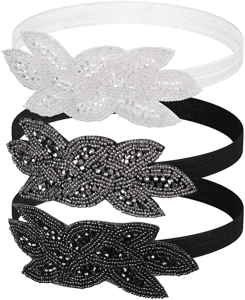 Dailygoods - 3 Stuks 1920s Hoofdbanden - Gatsby Accessoires voor Vrouwen