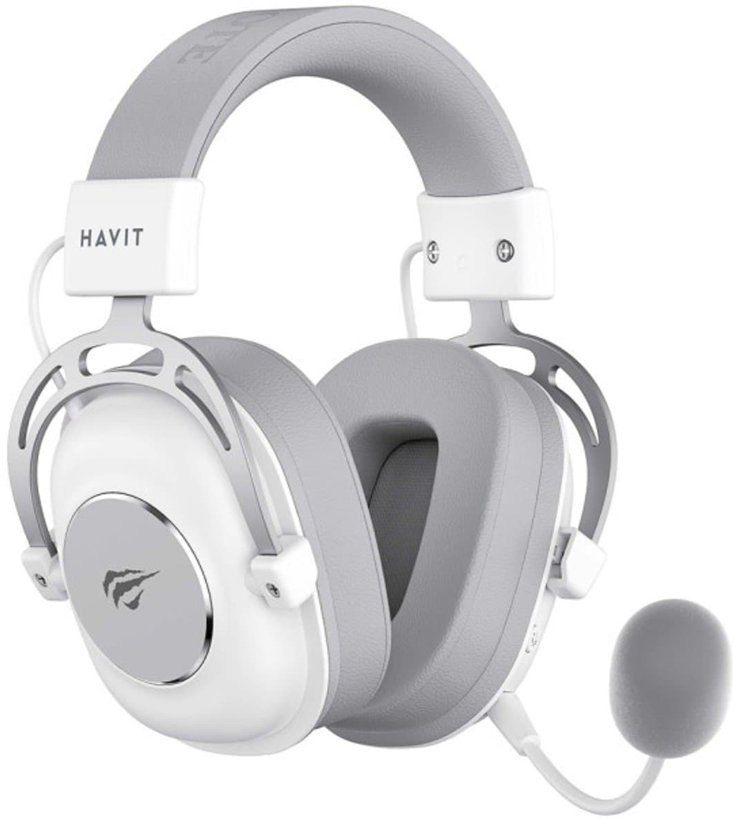 Havit H2002YG - Gaming Headset - Draadloos & Bekabeld - Wit & Grijs