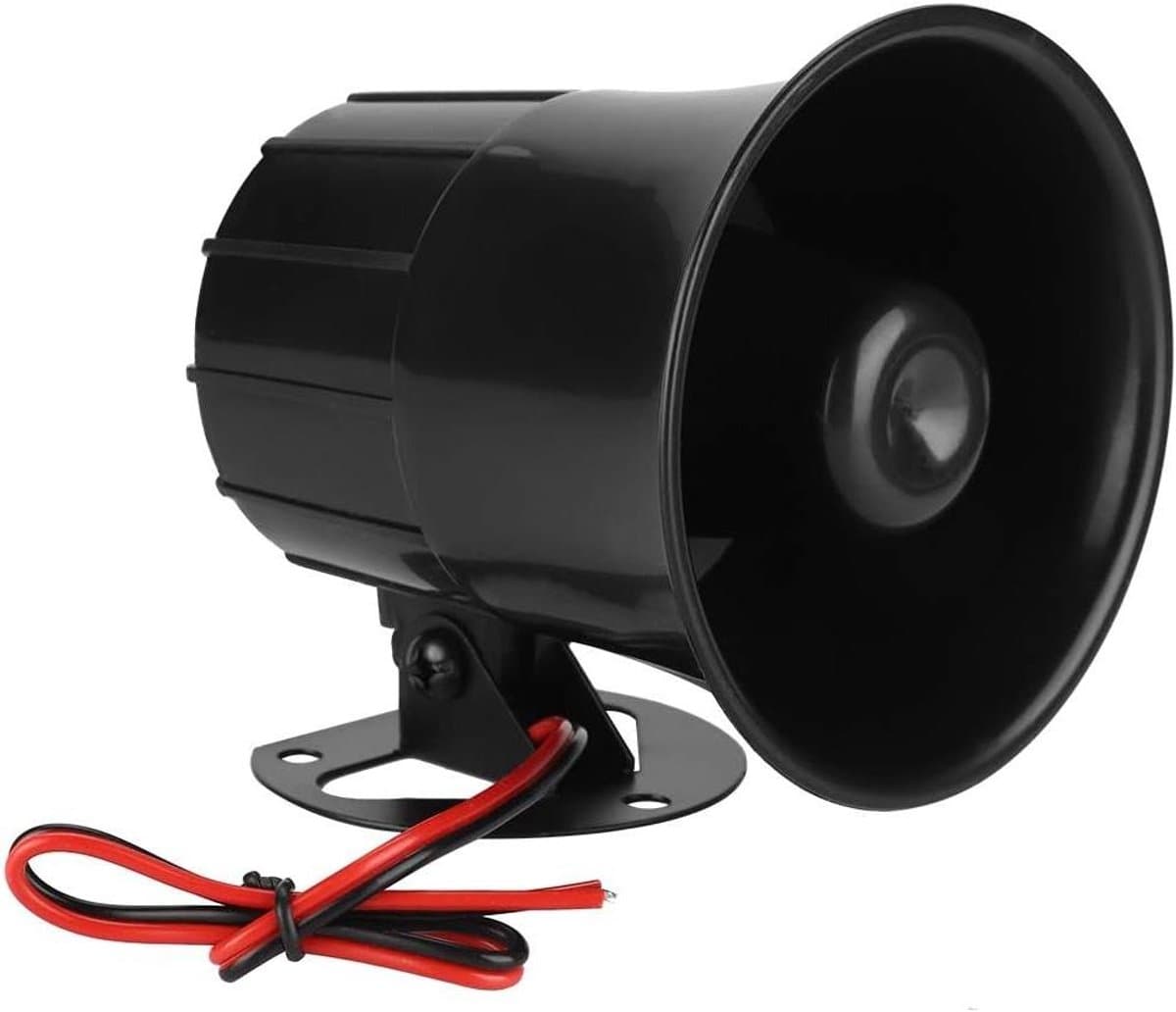 Beveiligingsalarmsirene - Buitenluidspreker Alarm - Effectieve Perimeterbescherming - Krachtige 110dB Uitvoer - 10x10x10 Centimeter - Zwart