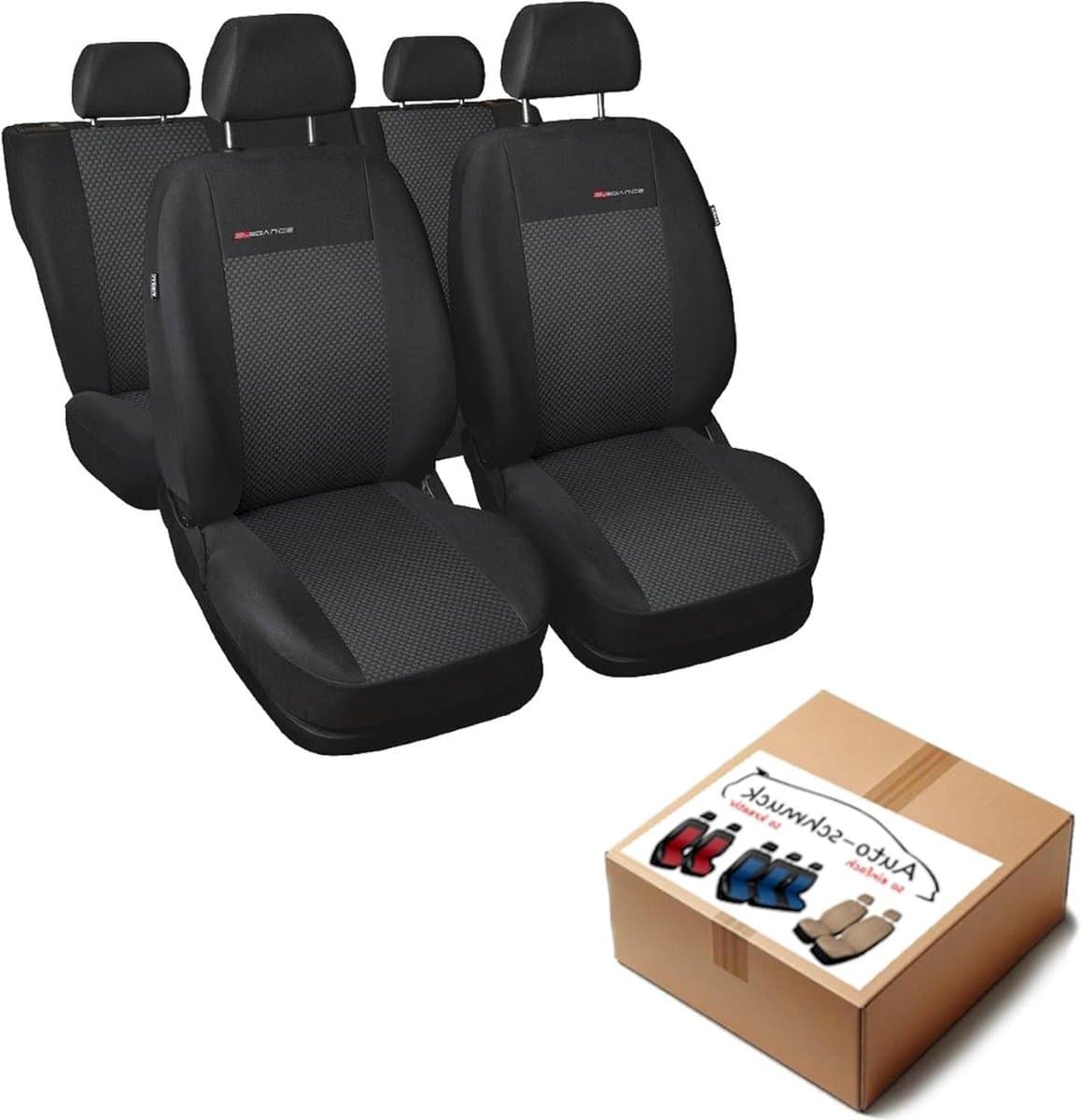 Autostoelhoezen Set - Interieur Bescherming - Auto Opfrissen - Perfecte Pasvorm - 5 Stoelen - Antraciet