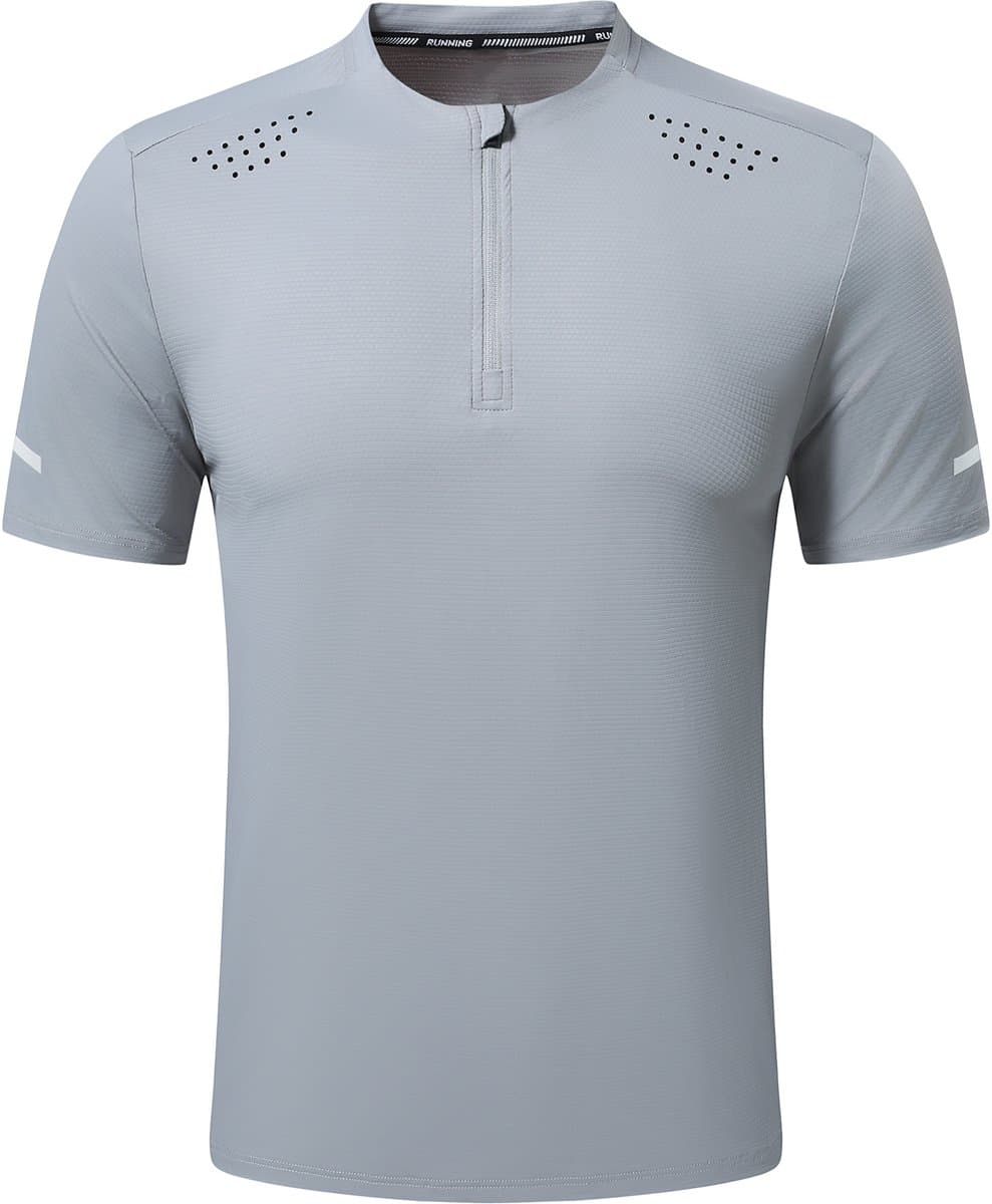 YOUTHUP Heren Casual Sport Halfrits Kort T-Shirt - Ref Streep - XL
