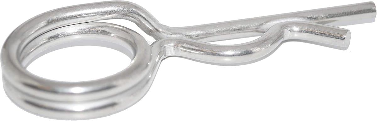 4,5 mm x 80 mm dubbele uitvoering roestvrij staal volgens DIN 11024 A4 NIRO, Nirosta voor een boring Ø 5,0 mm