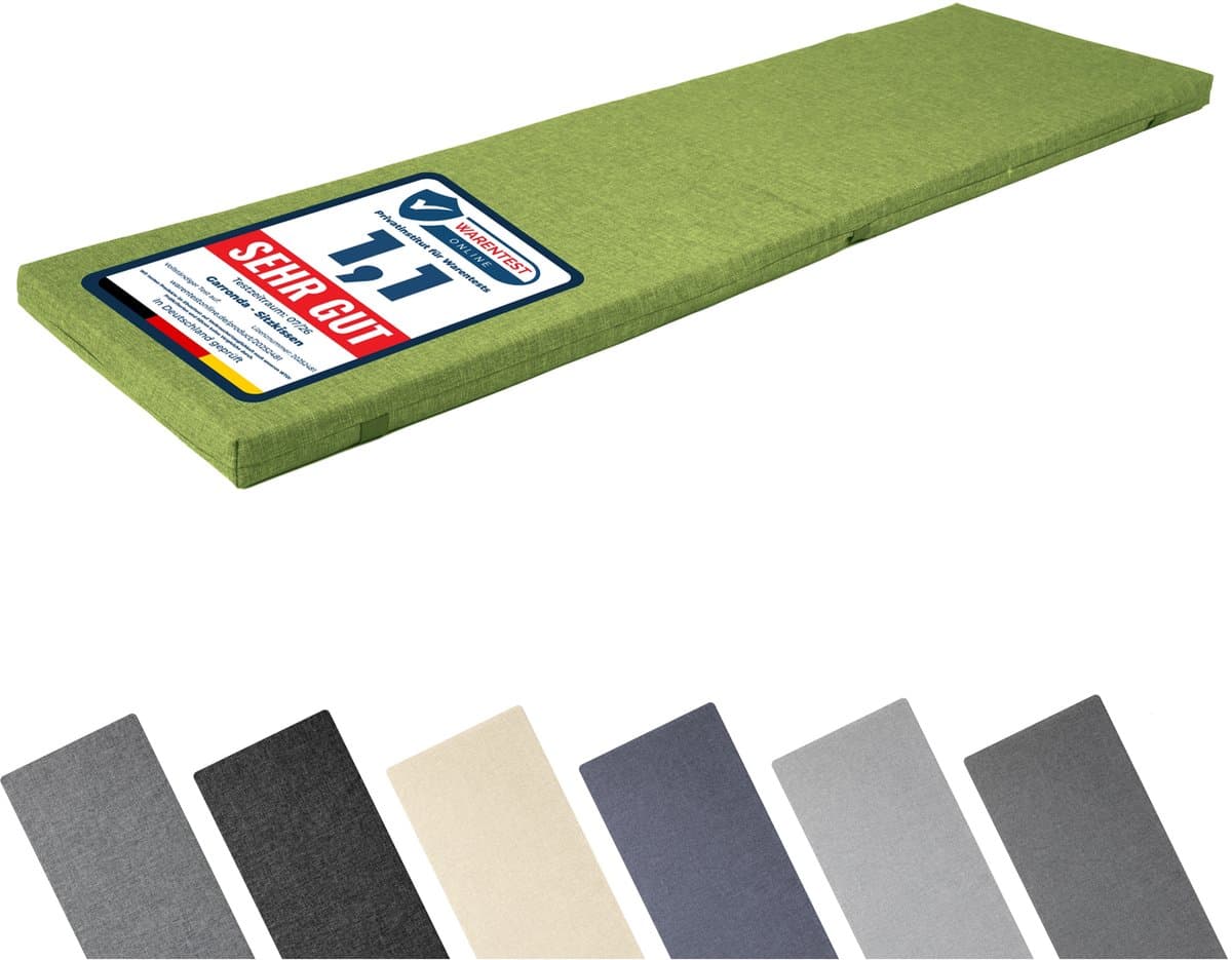 Garronda Bankkussen 120x40 cm – 4 cm dik – Waterafstotend & UV-bestendig – Groen GD-AM-Dino