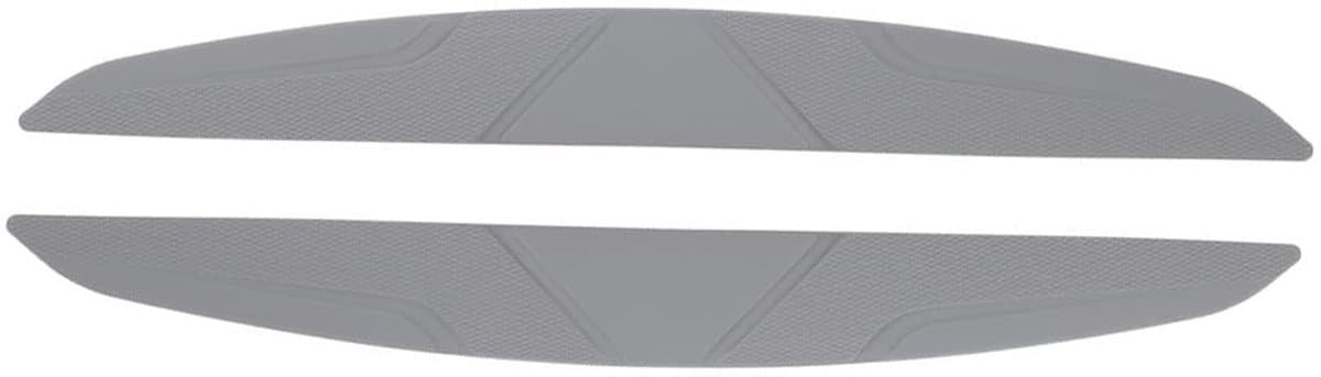 Dailygoods- Bumperbeschermers 2x - Silicagel - 40x4.5 cm - Zwart/Grijs - Auto Zijdeur/Hoekbeschermers - Bescherming tegen krassen - Autobeschermers
