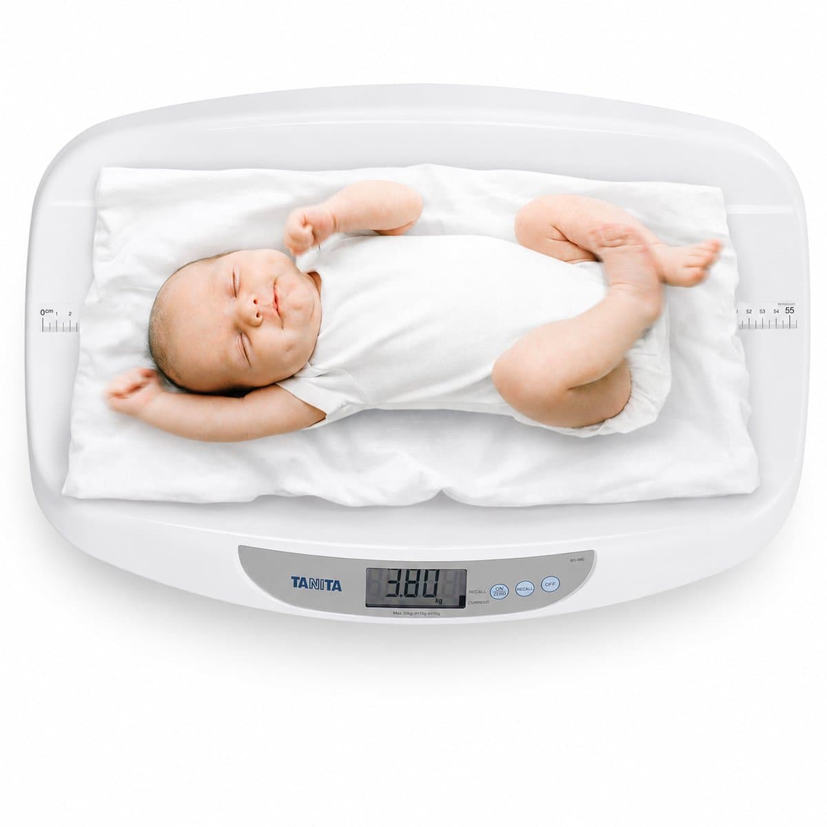 TANITA BD-590 - baby weegschaal - dieren weegschaal - digitaal - Tare (tarrafunctie) - 20kg/10gr - recall geheugen - Japanse Nauwkeurigheid Technologie