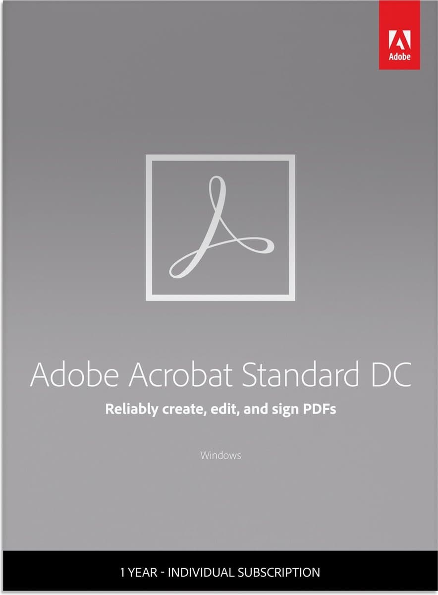 Adobe Acrobat Standard DC - 12 months/1 device - Multi L PC