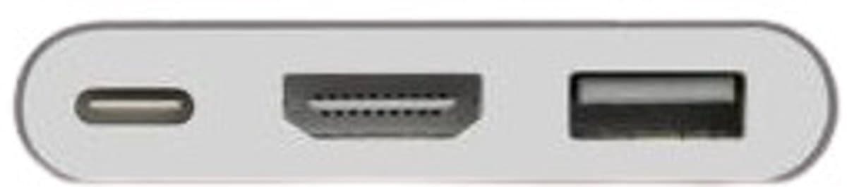 Nilox NLX-TC-HDMIUSBT tussenstuk voor kabels USB 3.0 HDMI 4K Zilver