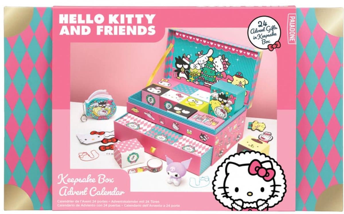 Paladone Products Hello Kitty Advent Calendar Keepsake Box Advent Calendar Calendars