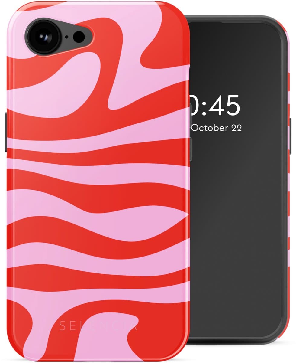Selencia Hoesje - Geschikt voor Apple iPhone 17e / 16e - Backcover geschikt voor MagSafe - Dream Swirl Pink