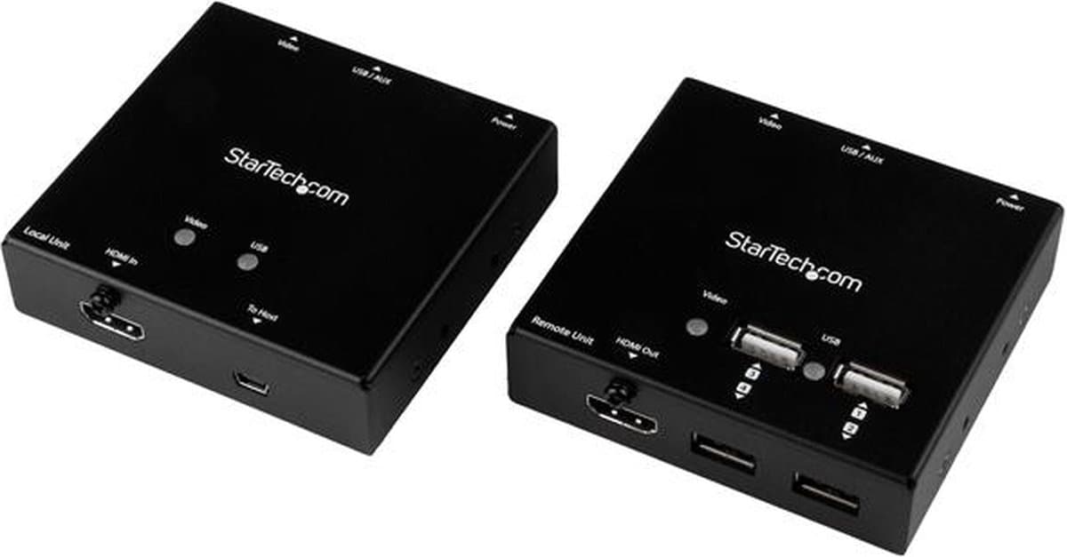 HDMI-adapter Startech ST121USBHD WUXGA Zwart 50 m