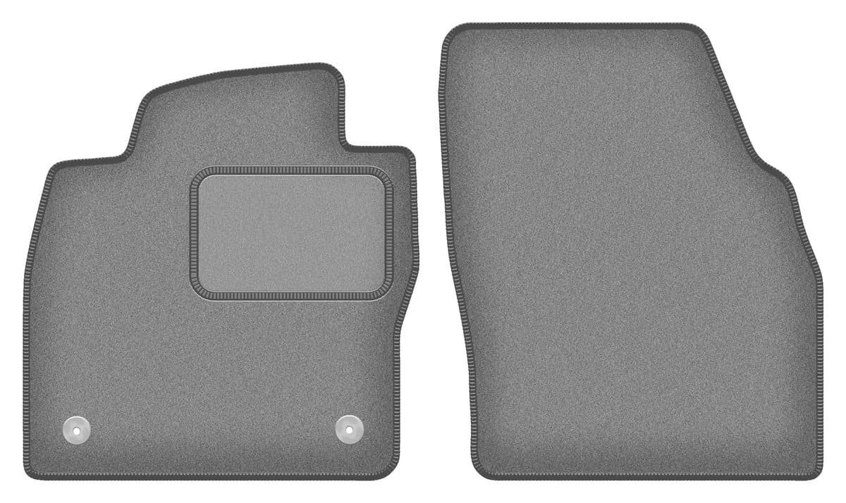 Wielganizator WLG-CARLUX-GRAFIET Serie - Auto Vloermatten - Voor - Graphite