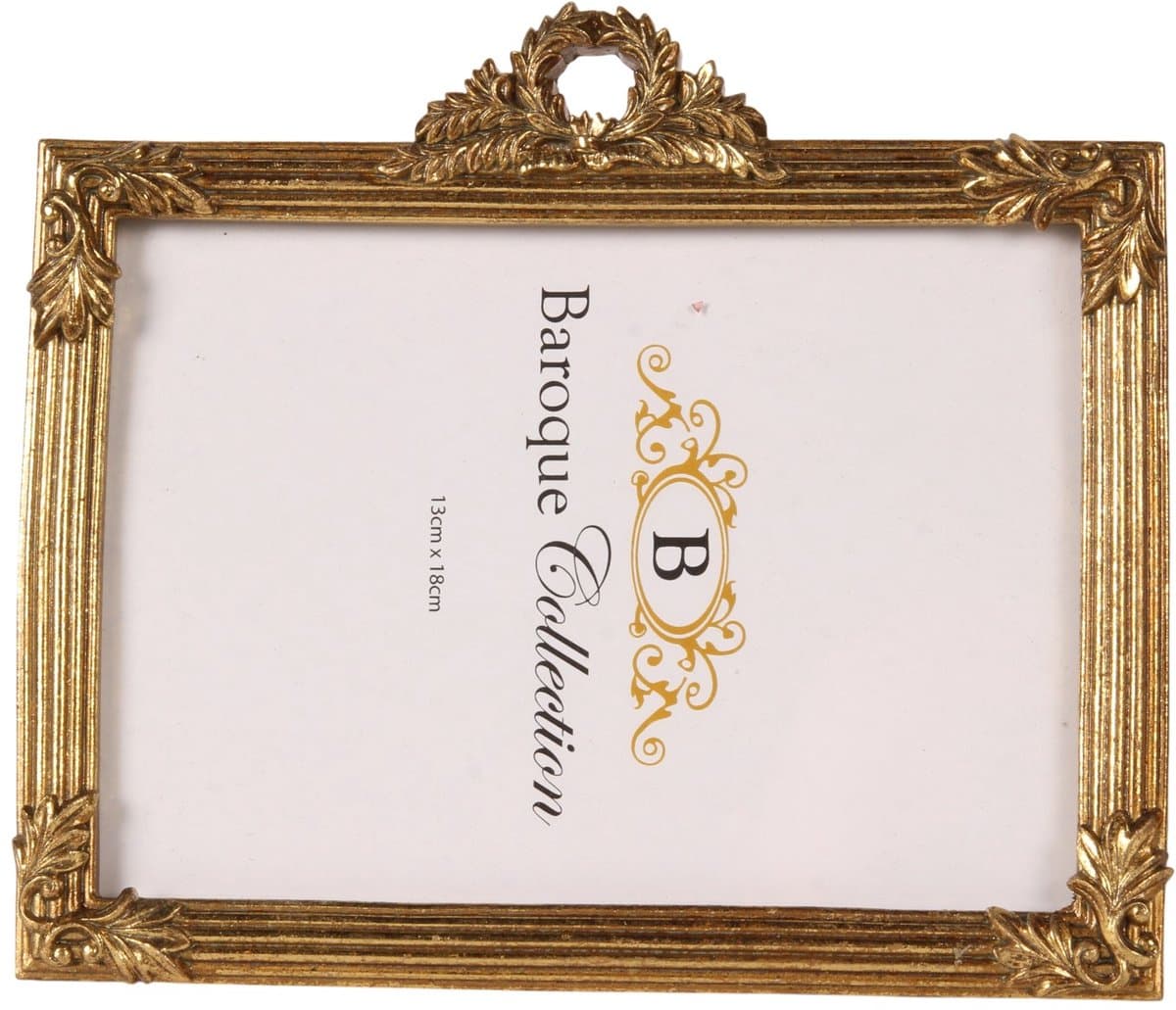 Baroque - Fotolijst - Fotolijst 13 x 18 cm - Goud - Resin - 17.5x20x2 - Polyresin
