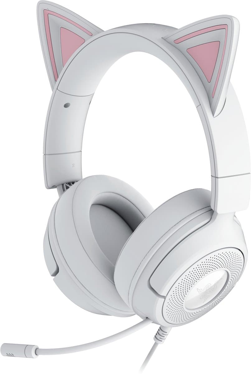 Razer Kraken Kitty V3 X - Gaming Headset - 7.1 Surround - 3.5mm - Wit