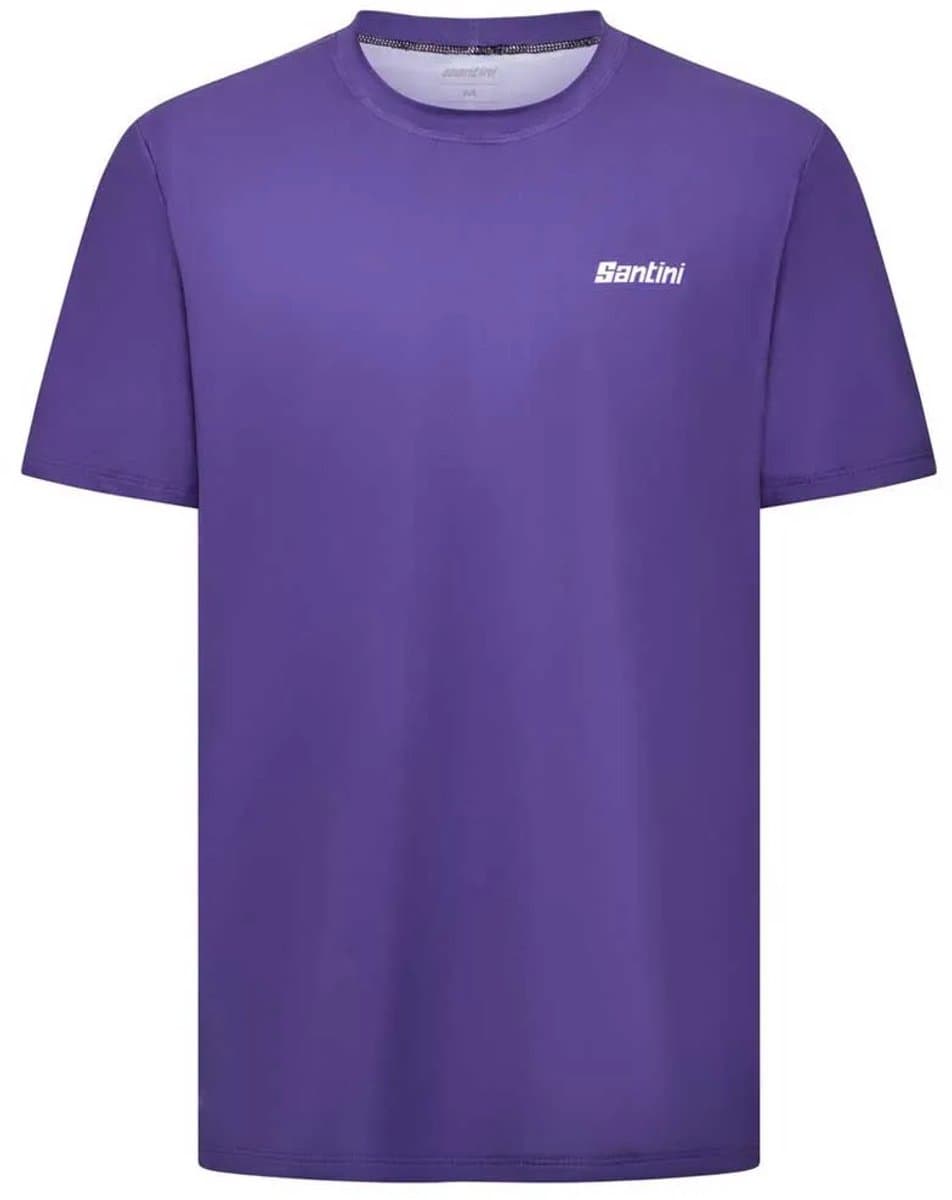 Santini Stream T-shirt Met Korte Mouwen Paars XL Man