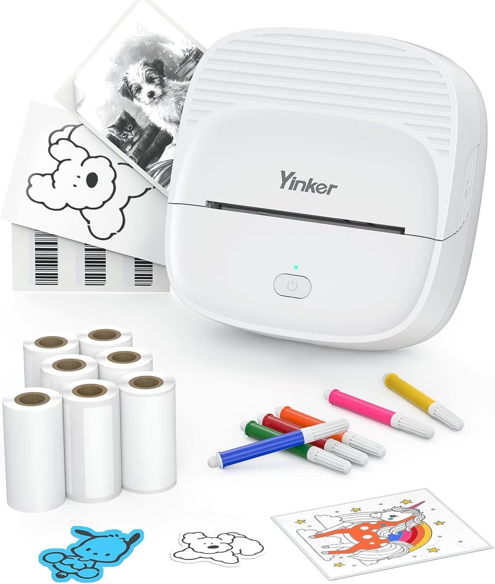 Draagbare Mini Stickerprinter voor Labels en Stickers