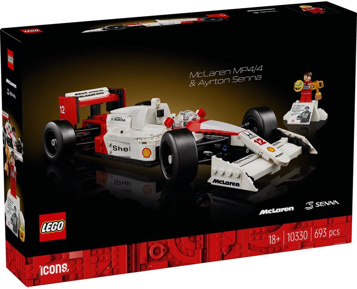 LEGO Icons 10330 McLaren MP4/4 en Ayrton Senna
