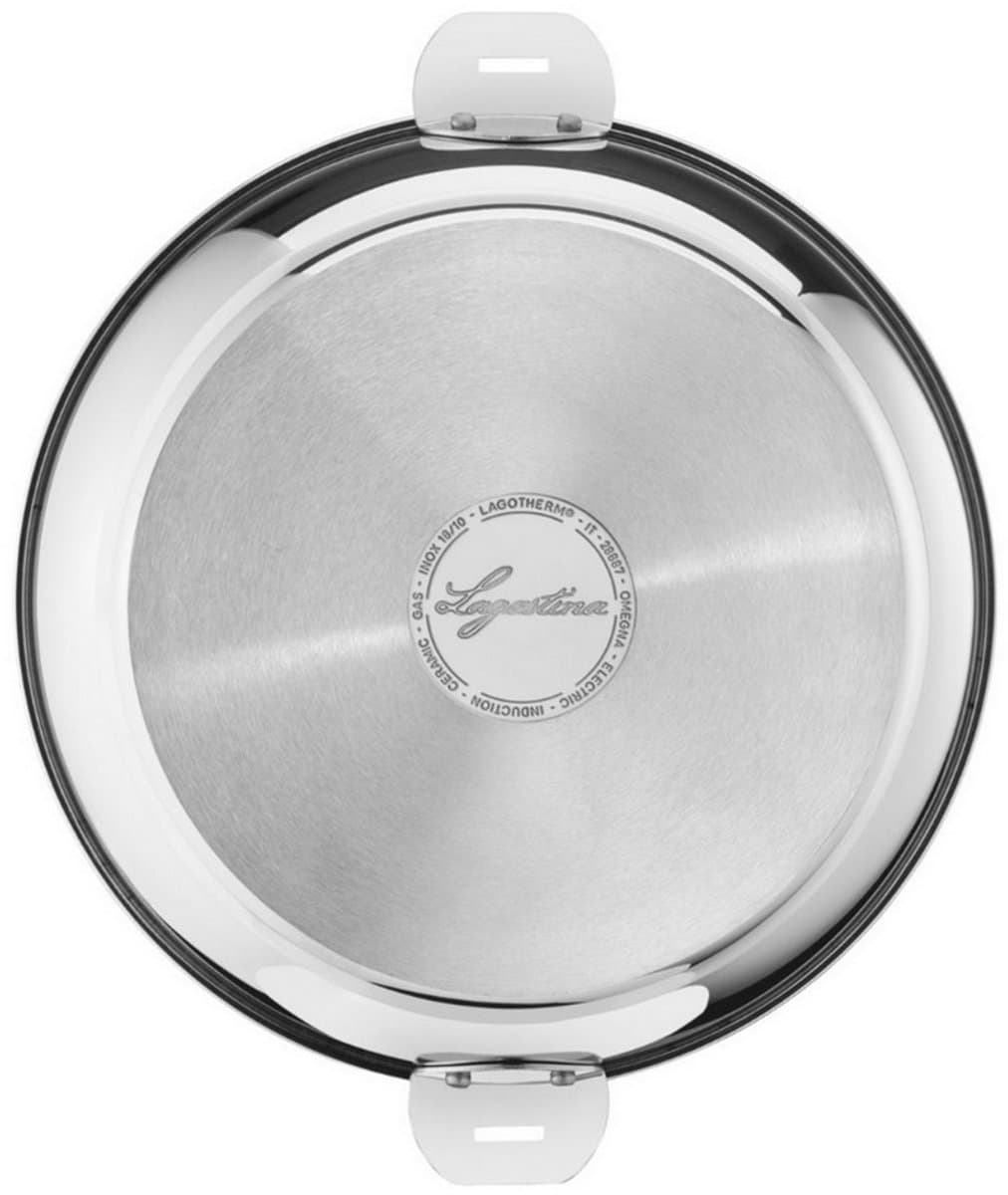 Wok van 30 cm met glazen deksel - lagostina - 12138042230