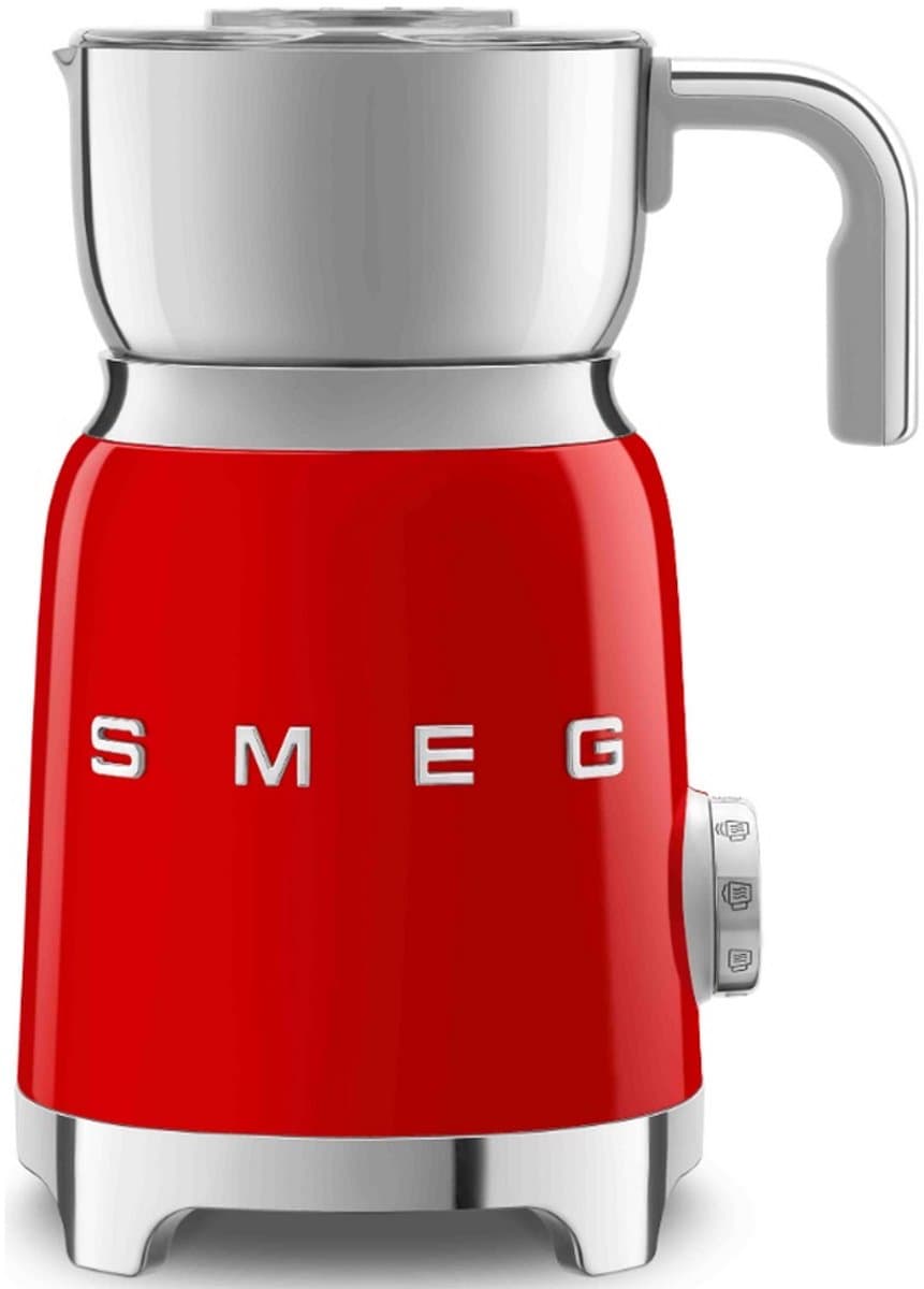 SMEG MFF11RDEU - Melkopschuimer - Rood - 6 functies