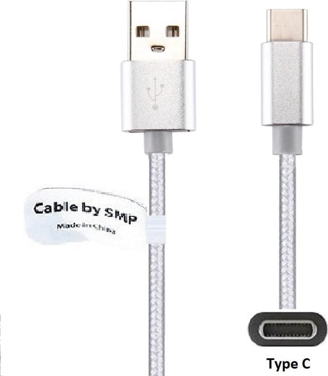 OneOne 2,0m standaard USB C kabel. Metal laadkabel. Oplaadkabel snoer past op Xiaomi Redmi 8, 8A, 9, 9T, 10, 10X, Note 7_9S_9T_10, K20, K30 (Pro_Ultra_Premium_Prime), Poco C40, F1, F2 Pro, F3, M2, M3, M5, M5s, X2, X3, X4, X4 (GT_Pro)