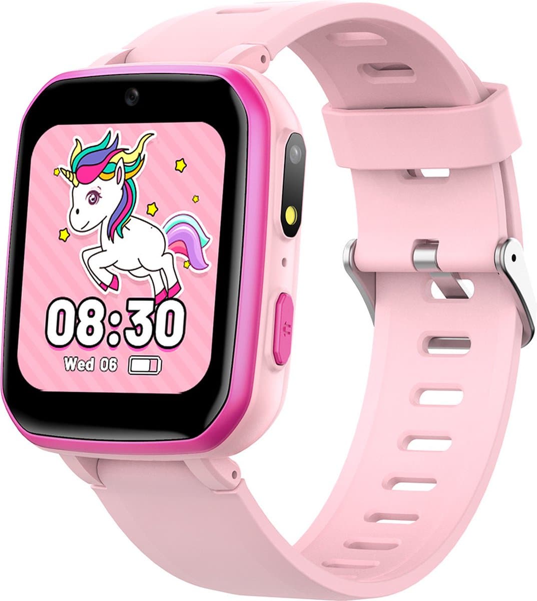 Smartwatch Kinderen - Camera - Spelletjes - Stappen - Roze