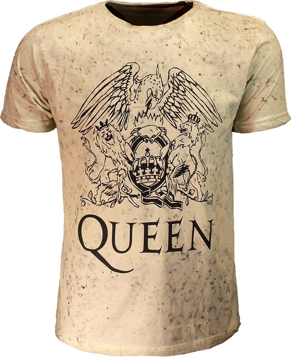 Queen Crest Dip Dye T-Shirt - Officiële Merchandise - M