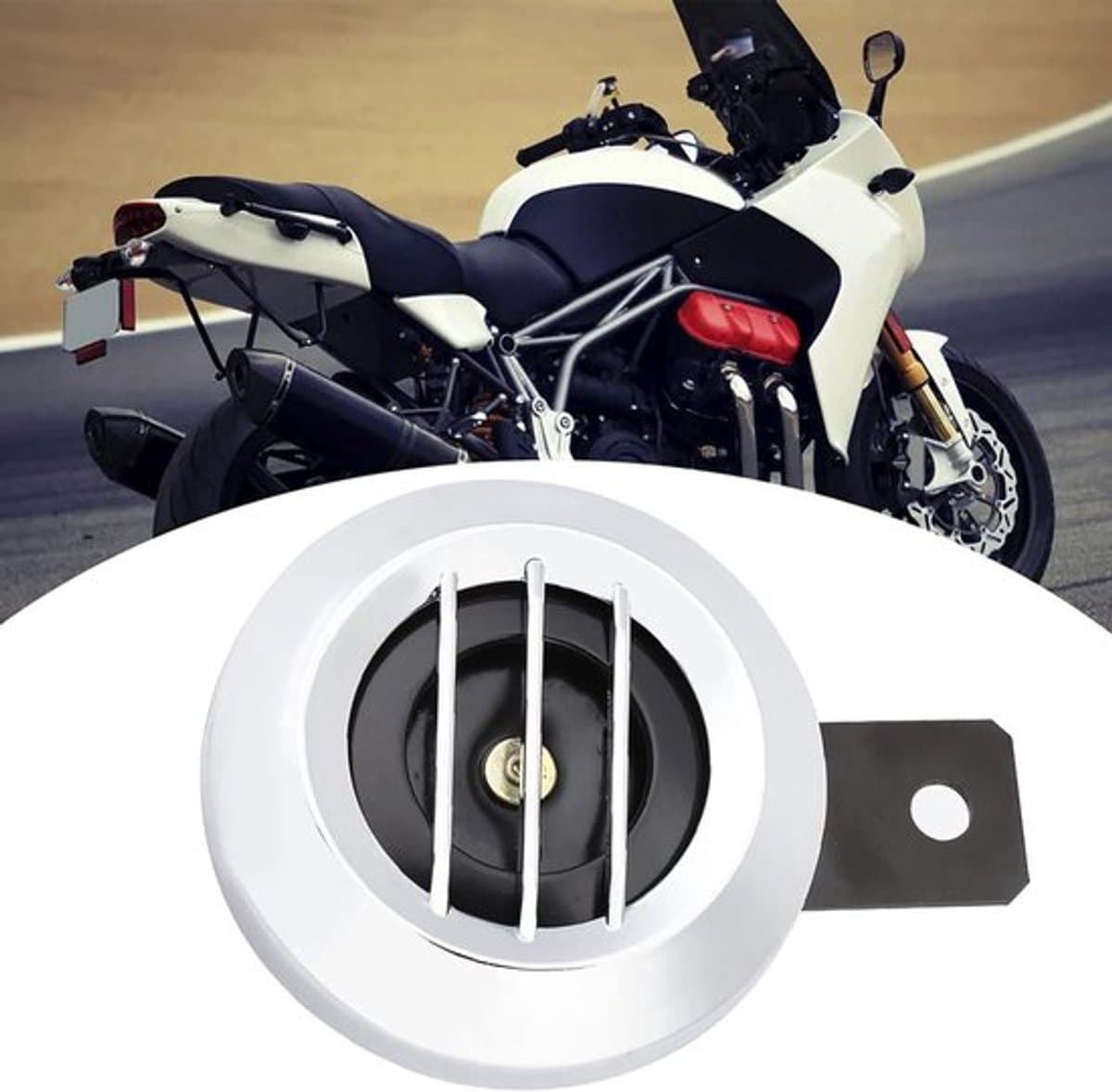 Dailygoody - Motorfiets Hoorn Luid - Elektrische Hoorn - 110DB Geluid - Waterdicht - Universele Motorfiets Hoorn - Powersports Accessoire