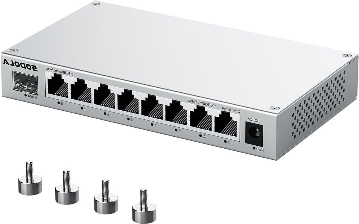 9-Poorts 2.5 Gigabit Ethernet Switch - Snelle Netwerkopbouw