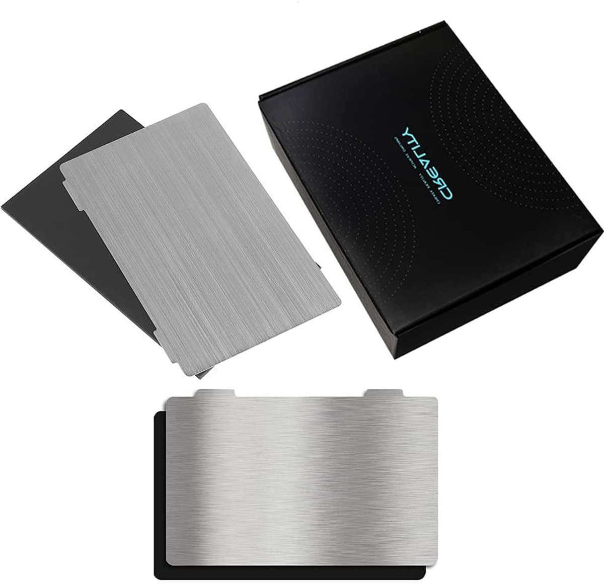 Printplaat Sets - Flexibele Platen - 3D Printen - Magnetische Basis - 138x85mm - Zilver