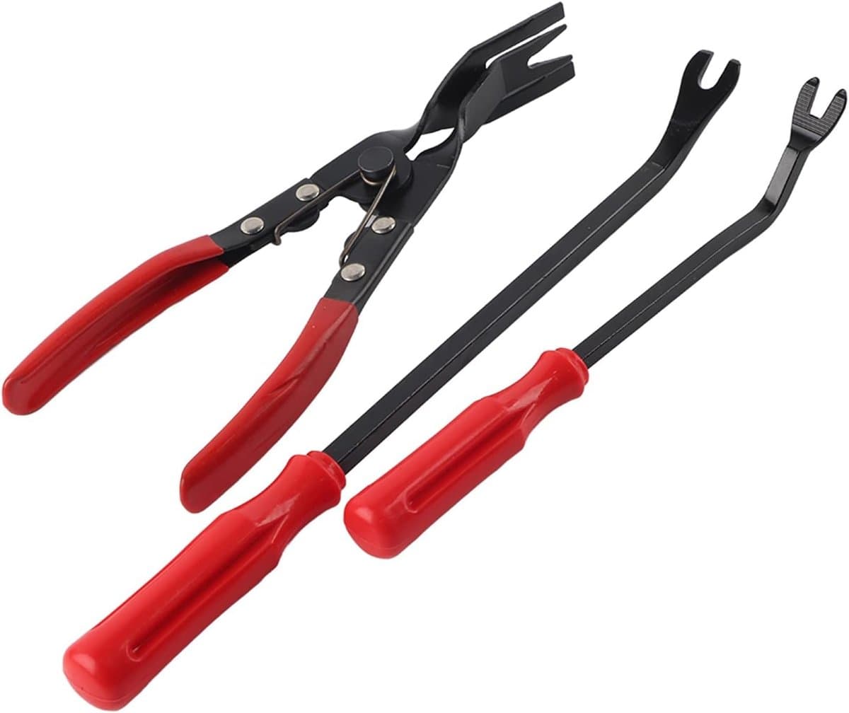 SnelShoppen - Clip Verwijder Tool Set, 3 Stuks Deur Trim Clips Pliers Fastener Verwijderaar Pry Bar Tool Auto Deur Paneel Dashboard Reparatie Kit