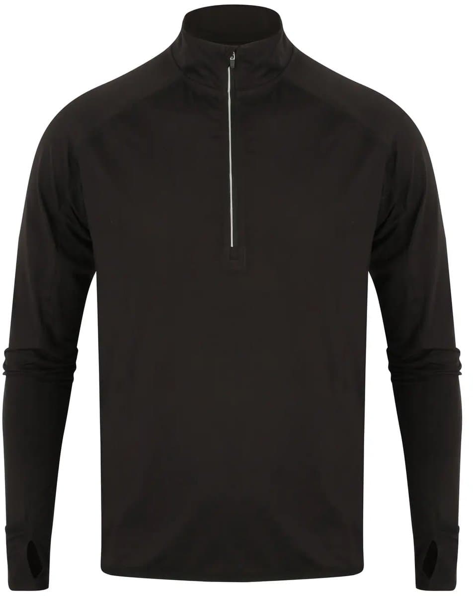 Langarmshirt 1/4 zip Tombo