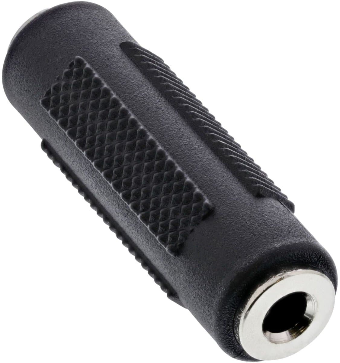 Koppelstuk 3,5mm Jack (v) - 3,5mm Jack (v) stereo / zwart