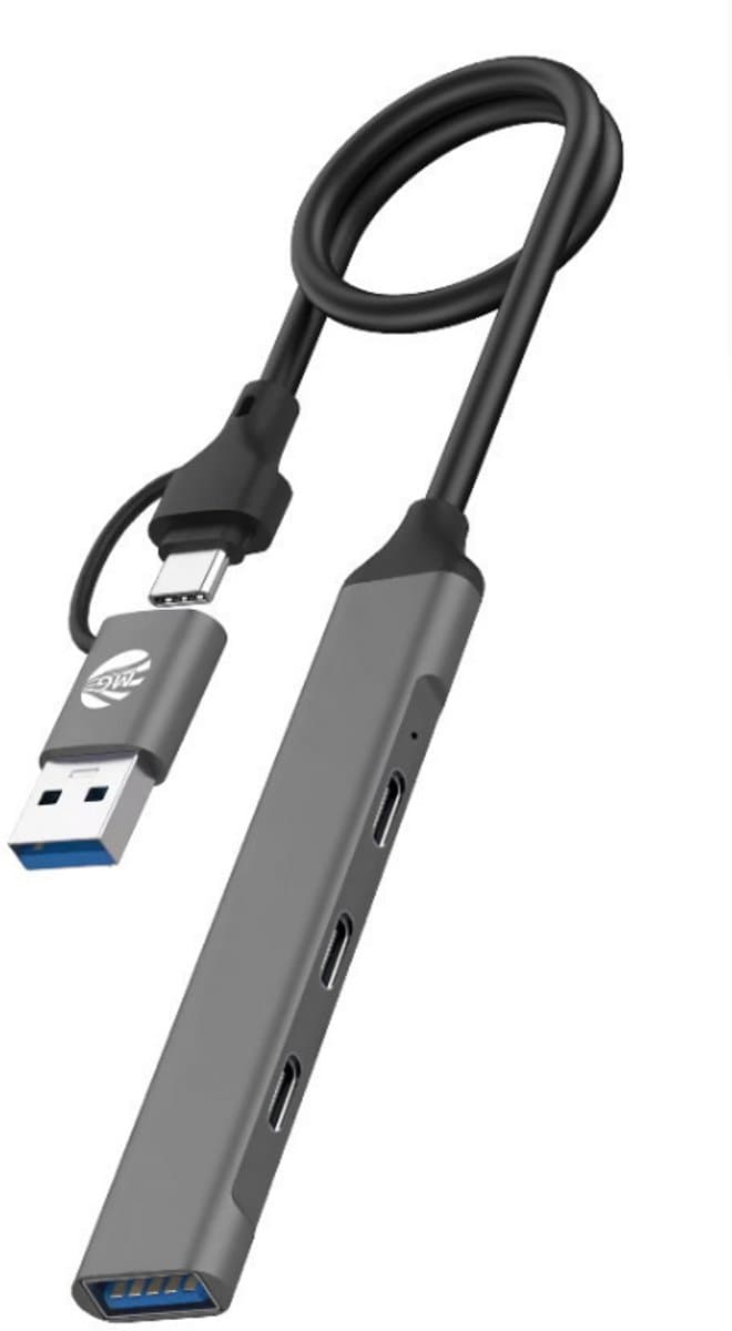 MG UC708 USB-C Multiport Docking - 4-in-1 Hub - 3x USB 3.0 + Oplaadpoort - Voor Laptop & PC