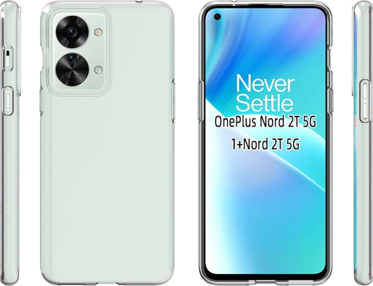 OnePlus Nord 2T TPU Siliconen Hoesje Transparant