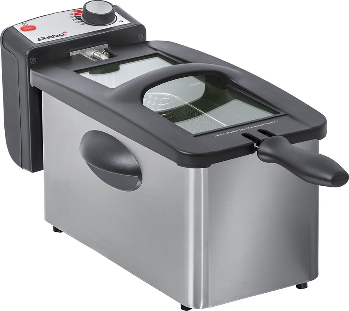 Steba DF180 - Friteuse - 3 liter inhoud - 2000 Watt - 1 kg friet - XXL kijkvenster