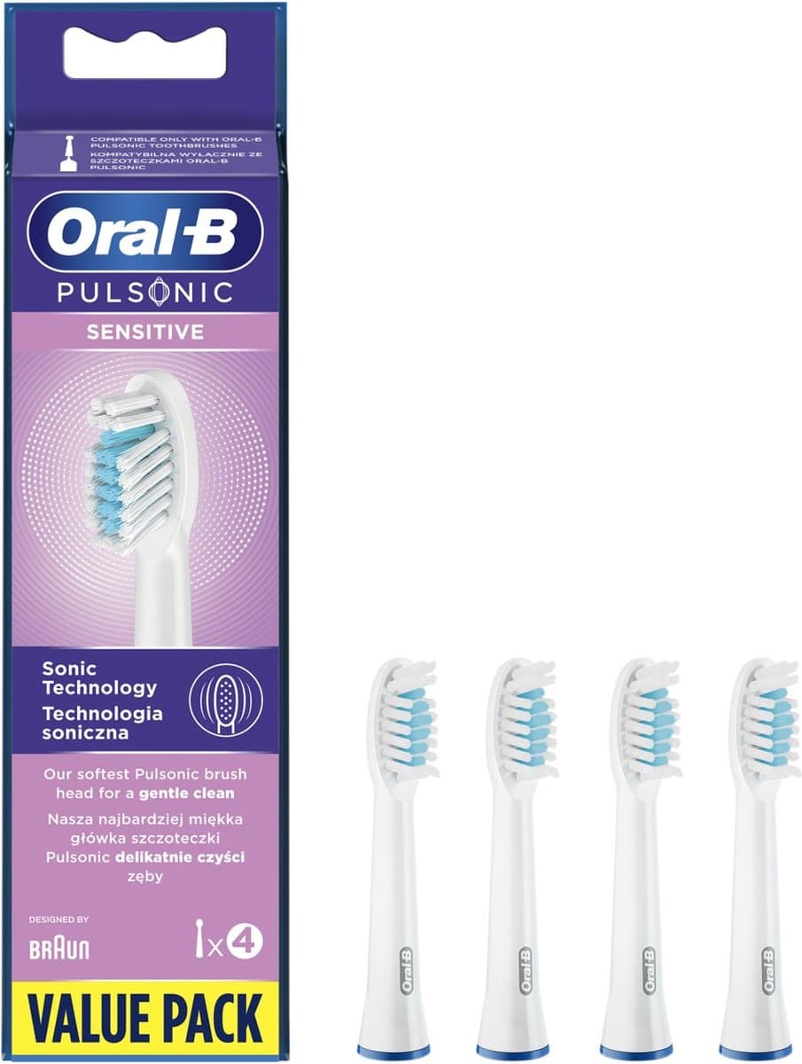Oral-B Pulsonic Sensitive Opzetborstels - 4 stuks