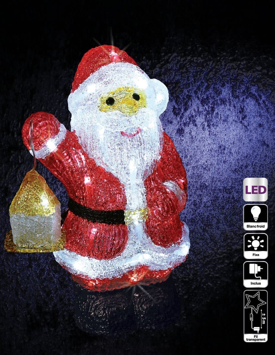 JJA - Kerstman lichtdecoratie 30 cm