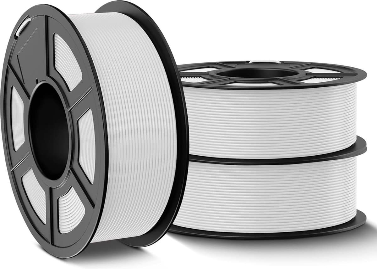 Upgrade PLA+ 2.0 - 175 mm filament - Robuust en sterk - 3D-printerfilament - Spoel van 3 kg - Maximale afdruksnelheid 300 mm/s - Maatnauwkeurigheid +/- 002 mm - Wit