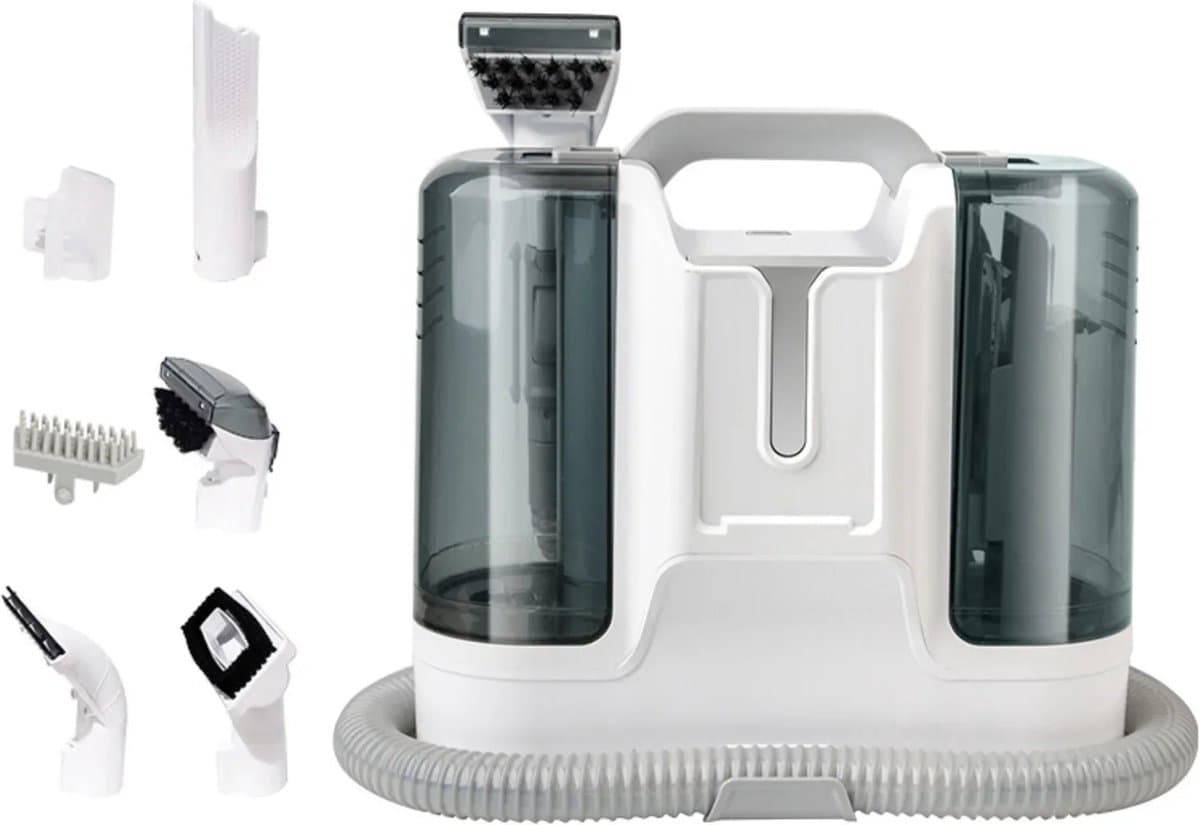 KTN® - Tapijtreiniger - Vlekkenreiniger - Bankreiniger - Meubelreiniger - Reinigingsmachine - Compact - Met Accessoires