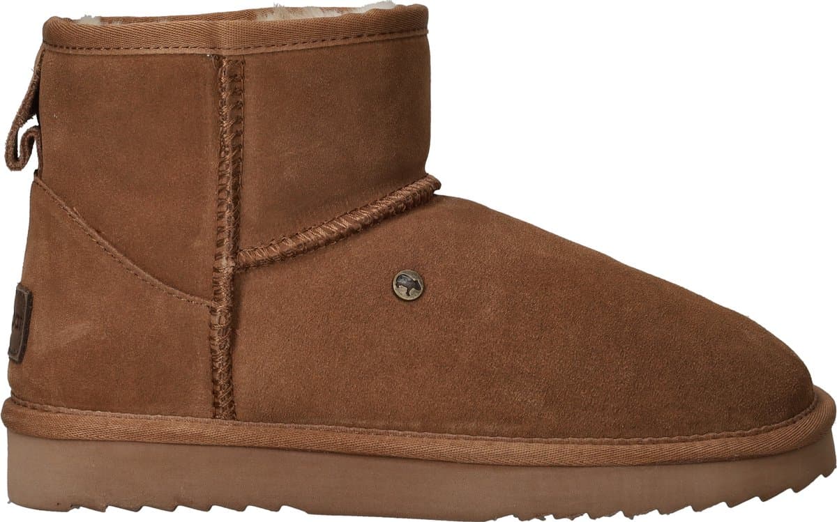 Warmbat Wallaby Suede Boot Dames Laarzen - Cognac