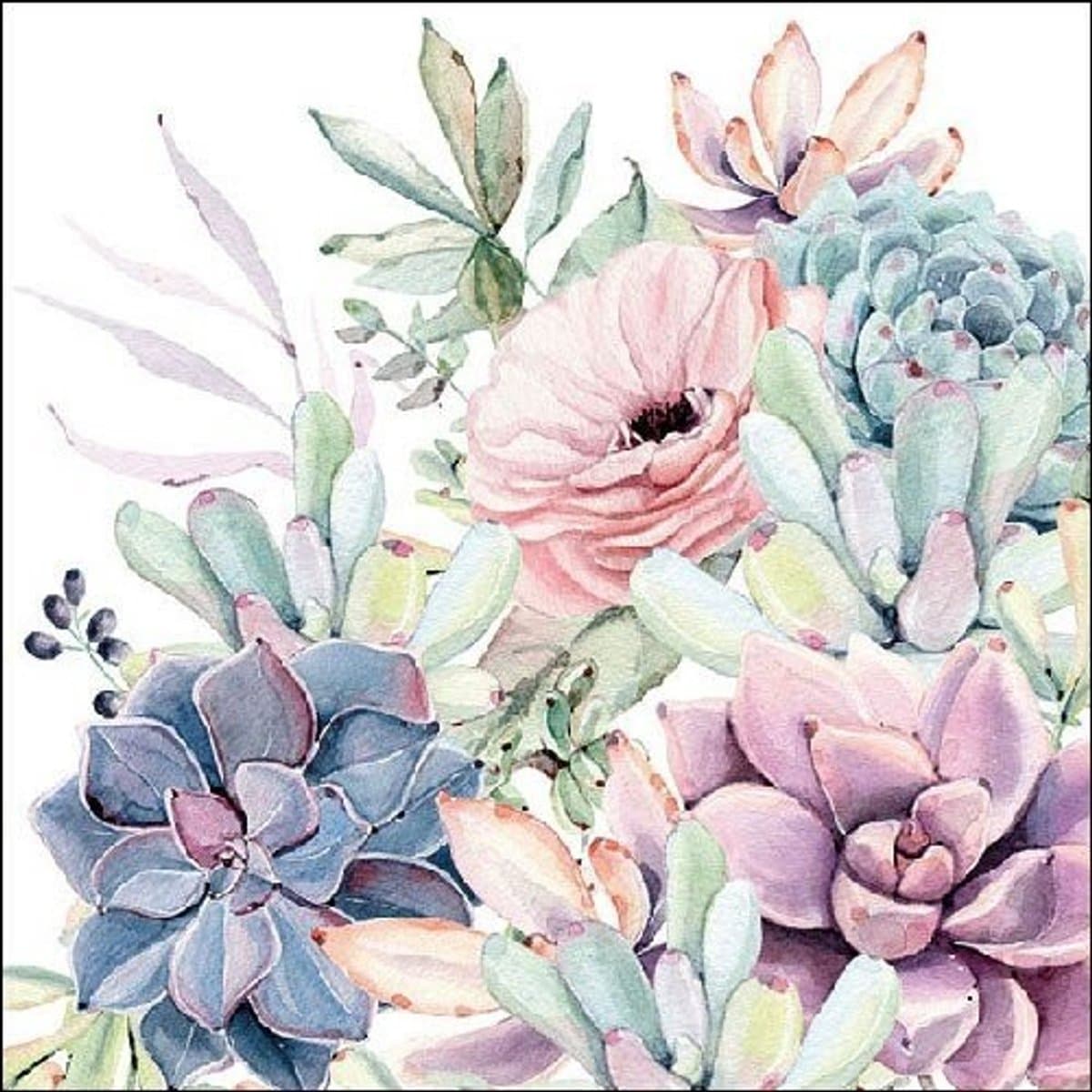 Ambiente servetten - 33x33cm - 20 stuks - Bloemen