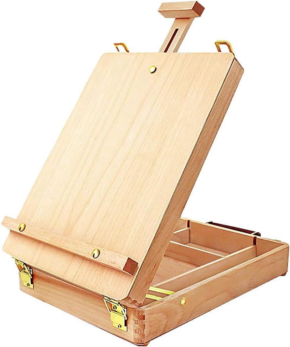 Van Bleiswijck Tafelschildersezel - Houten Kunstschildersezel voor Beginners - Premium Kwaliteit