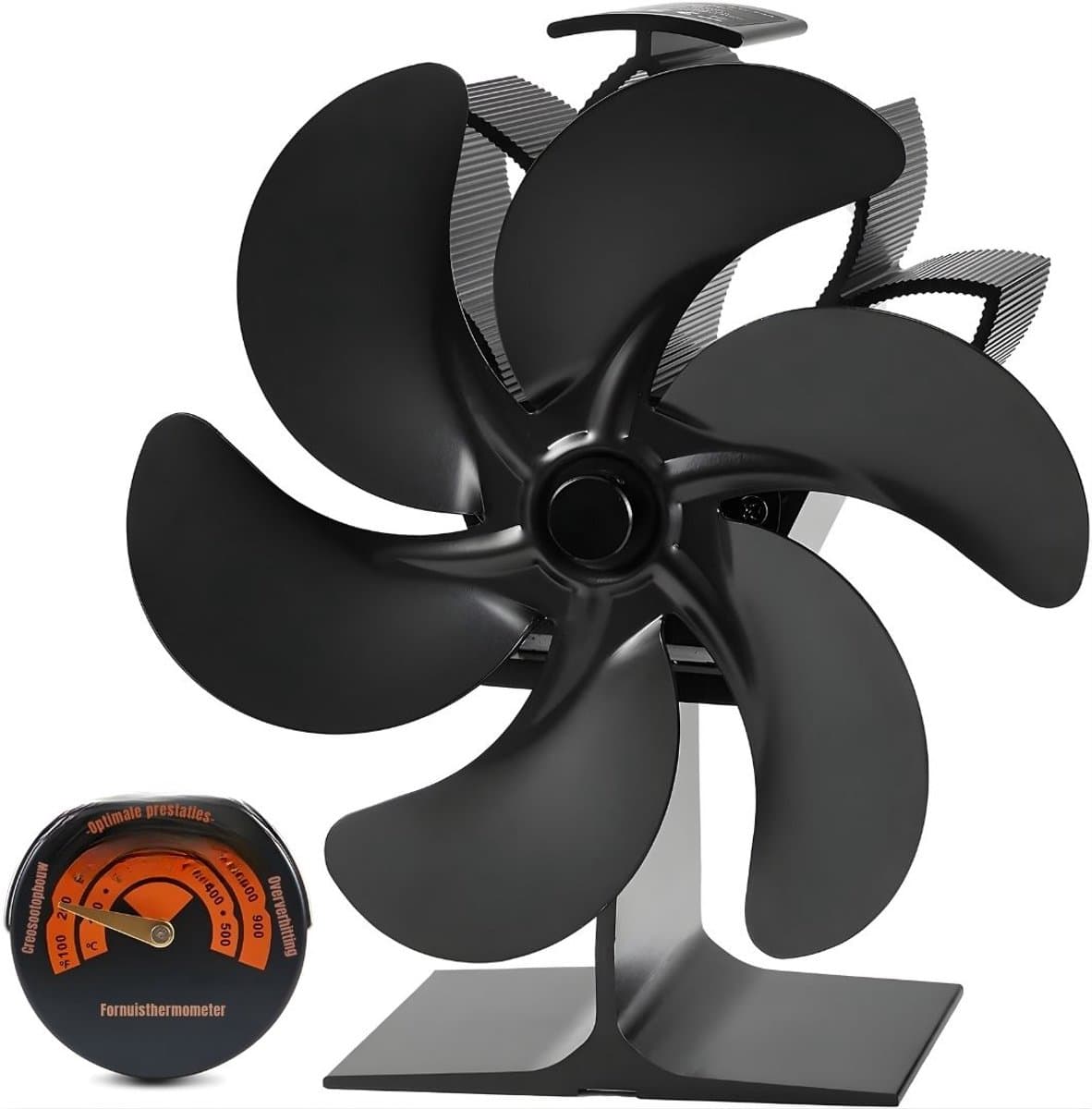 SAVI® Kachelventilator - Kachel Elektrisch - Kachelventilator Voor - Zwart - 34cm x 15cm x 26cm
