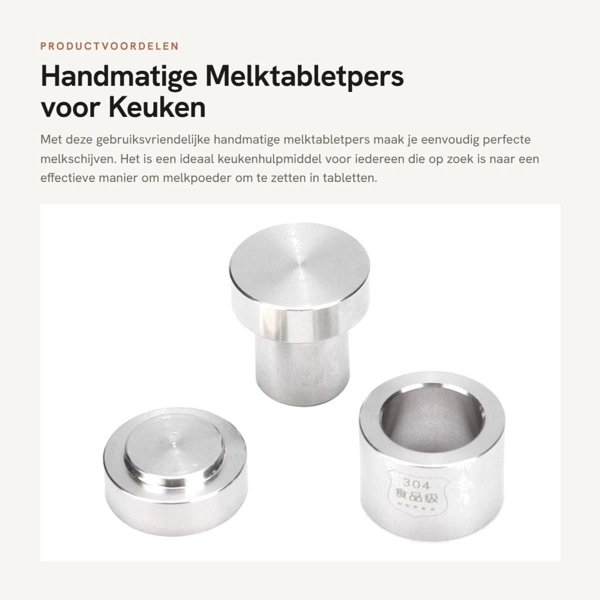 Dailygoods - Handmatige Melktabletpers voor Keuken Gebruik